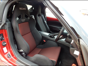 RECARO�i���J���V�[�g�j�@MAZDA�@ND���[�h�X�^�[�@ND5RC�Ƀ��J���@SR-7�@GK100�@BK/RED�@�i�V�[�g�o�b�N�J�o�[�@�s�A�m�u���b�N�j�@����)