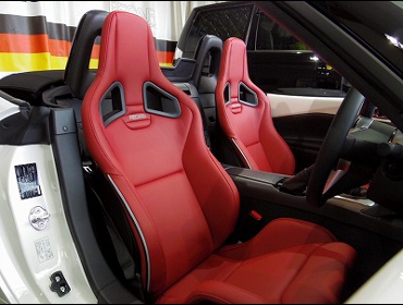 MAZDA�@���[�h�X�^�[�@ND�@�Ɂ@RECARO�i���J���j�@�X�|�[�c�X�^�[LL100H���U�[SE�@RED���U�[�@�~���E����