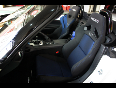MAZDA�@���[�h�X�^�[�@ND5�i2015�N�j�@�Ɂ@RECARO�i���J���j�@RS-G�@GK�@BK/�u���[�@���@SR-7F�@GK100�@BK/�u���[�@���@�V�[�g�o�b�N�o�[�J�o�[�@�s�A�m�u���b�N�@����