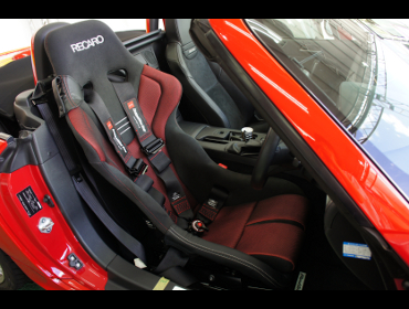 MAZDA�@���[�h�X�^�[�@NCEC�i2010�N�j�@�Ɂ@RECARO�i���J���j�@RS-G�@GK BK/RED�@�V�[�g�q�[�^�[�t���@����