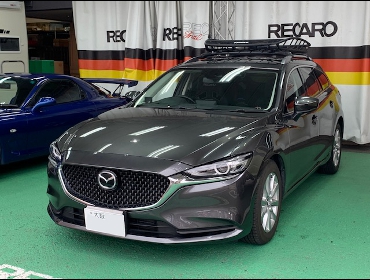 MAZDA�@�A�e���U���S���@GJ�i2019�N�j�@�Ɂ@RECARO�i���J���j�@SR-7�@GK100H�@BK/�u���[�@�V�[�g�q�[�^�[�t���@����
