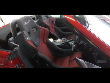 MAZDA�@���[�h�X�^�[�@NC1�@RS�i2005�N�j�@�Ɂ@RECARO�i���J���j�@RS-G�@GK�@BK/RED�@�V�[�g�q�[�^�[�t���@�~���E�@����