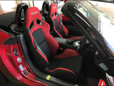 MAZDA�@���[�h�X�^�[�@NDF5RC�i2017�N�j�@�Ɂ@RECARO�i���J���j�@SR-7�@GU100H�@RED�@�V�[�g�q�[�^�[�t���@���@SR-7F�@GU100H�@RED�@�V�[�g�q�[�^�[�t���@�V�[�g�o�b�N�J�o�[�s�A�m�u���b�N/BOSE�X�s�[�J�[�@����