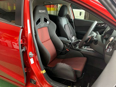 MAZDA�@�A�N�Z���@BMEFS�i2015�N�j�@�Ɂ@RECARO�i���J���j�@SR-7�@GK100�@BK/RED�@����