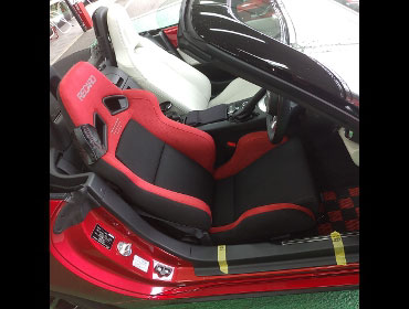 MAZDA�@���[�h�X�^�[�@ND5RC�i2021�N�j�@�Ɂ@RECARO�i���J���j�@SR-7�@GU100H�@RED�@�V�[�g�q�[�^�[�t���@����