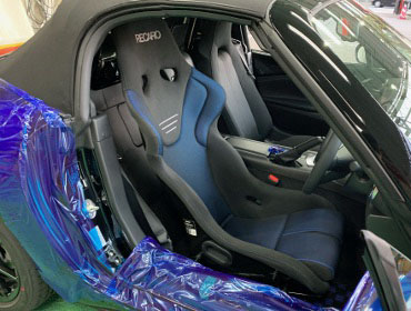 MAZDA�@���[�h�X�^�[�@ND5RC�i2023�N�j�@�Ɂ@RECARO�i���J���j�@RS-G�@GK�@BK/�u���[�@�V�[�g�q�[�^�[�t���@���@�s�A�m�u���b�N�J�o�[�@����