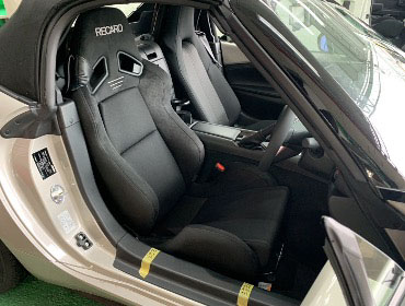 MAZDA�@���[�h�X�^�[�@S�O���[�h�@ND5RC�i2022�N�j�@�Ɂ@RECARO�i���J���j�@SR-7�@GU100H�@BK�@�V�[�g�q�[�^�[�t���@����