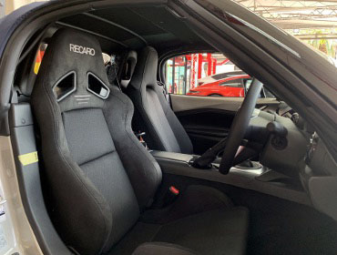 MAZDA�@���[�h�X�^�[990S�@ND5RC�@�Ɂ@RECARO�i���J���j�@SR-7�@GU100H�@BK�@�V�[�g�q�[�^�[�t���@����