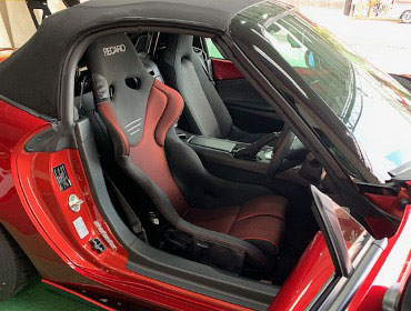 MAZDA�@���[�h�X�^�[�@ND5RC�i2020�N�j�@�Ɂ@RECARO�i���J���j�@RS-G�@GK�@BK/RED�@�V�[�g�q�[�^�[�t���@����