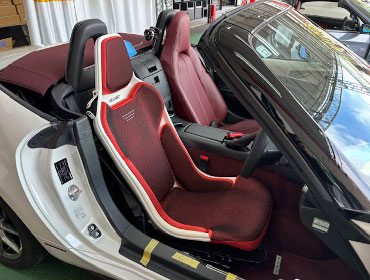 MAZDA�@���[�h�X�^�[�@ND5RC�i2020�N�j�@�Ɂ@RECARO�i���J���j�@RCS�@�z���C�g�V�F��/���b�h���b�V���@�V�[�g�q�[�^�[�t���@����