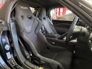 MAZDA�@���[�h�X�^�[�@ND5RC�@�Ɂ@RECARO�i���J���j�@RS-G�@GK�@BK/BK�@�V�[�g�q�[�^�[�t���@����