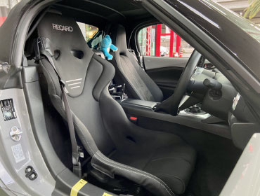 MAZDA�@���[�h�X�^�[�@ND5RE�i2024�N�j�@�Ɂ@RECARO�i���J���j�@RS-G�@GK�@BK/BK�@�V�[�g�q�[�^�[�t���@����