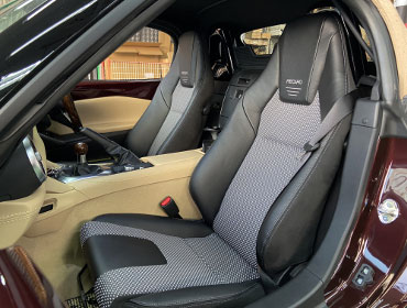 MAZDA�@���[�h�X�^�[�@ND5RE�i2025�N�j�@�Ɂ@RECARO�i���J���j�@LX-F�@WL110H�@BK�@�V�[�g�q�[�^�[�t���@�~���E�@����