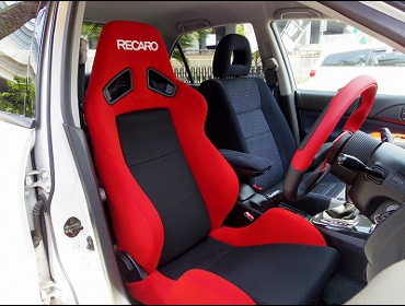 RECARO�i���J���V�[�g�j�@MITSUBISHI�@�����T�[�G�{�����[�V�����Z�@GT-A�@CT9A�Ƀ��J���@SR-7 KK100 RED�@����