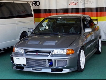 MITSUBISHI�@�����T�[�G�{�����[�V�����V�@CE9A�i1995�N�j�@�Ɂ@RECARO�i���J���j�@RS-G�@GK�@BK/SIL�@�~���E�@����