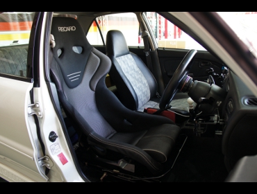 MITSUBISHI�@�����T�[�G�{�����[�V�����V�@CE9A�i1995�N�j�@�Ɂ@RECARO�i���J���j�@TS-G�@GK�@BK/SIL�@����
