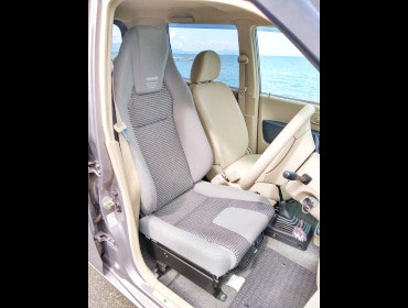 MITSUBISHI�@ek���S���@H82W�i2007�N�j�@�d���X���C�h�h�A�����ԁ@�Ɂ@RECARO�i���J���j�@LX-F�@IN110�@�O���C�@����