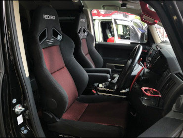 MITSUBISHI�@�f���JD5�@CV1W�i2013�N�j�@�Ɂ@RECARO�i���J���j�@SR-7F�@GK100�@BK/RED�@�V�[�g�q�[�^�[�t���@����