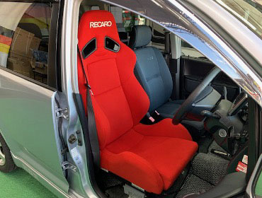 MITSUBISHI�@ek�X�|�[�c�@H81W�@�Ɂ@RECARO�i���J���j�@SR-7�@KK100�@RED�@����