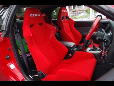 RECARO�i���J���V�[�g�j�@NISSAN�@�X�J�C���C���@BNR34��RECARO�i���J���j�@SR-6 KK100S RED�@���@SR-7F KK100�@RED�@����