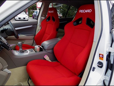 RECARO�i���J���V�[�g�j�@NISSAN�@�X�J�C���C���@V36�@4dr�Z�_���Ƀ��J���@SR-7F�@KK100�@RED�@�~2�r�@����