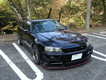 NISSAN�@�X�J�C���C���@ER34�@FR�@�O���^��RECARO�i���J���j�V�[�g����