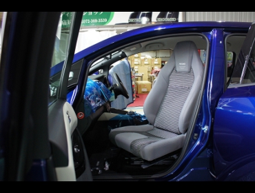 NISSAN�@���[�t�@�Ɂ@RECARO�i���J���j�@LX-F�@IN110�@�O���C�@�V�[�g�q�[�^�[�t���@���@LX-F�@IN110�@�O���C�@�V�[�g�q�[�^�[�t���@�d����]�V�[�g�@����