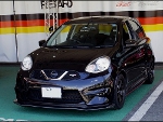 RECARO�i���J���V�[�g�j�@NISSAN�@�}�[�`�@K13���i2015�N�j�@�Ɂ@RECARO�i���J���j�@SR-7�@KK100�@BK�@�~2�r�@����