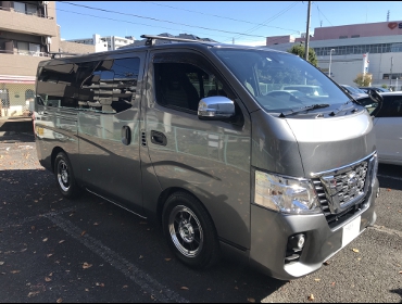 NISSAN�@NV350�@�L�����o���@E26�@�Ɂ@RECARO�i���J���j�@LX-F IN110�@BK�@����