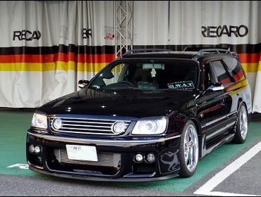 NISSAN�@�X�e�[�W�A�@260RS�@C34�i2000�N�j�@�Ɂ@RECARO�i���J���j�@SR-7�@���V�b�N�@BK�@�~���E�@����