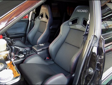 NISSAN�@�X�e�[�W�A�@260RS�@C34�i2000�N�j�@�Ɂ@RECARO�i���J���j�@SR-7�@���V�b�N�@BK�@�~���E�@����