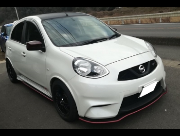 NISSAN�@�}�[�`�j�X��S�@�Ɂ@RECARO�i���J���j�@SR-7�@KK100�@BK�@����