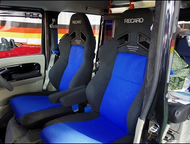 RECARO�i���J���V�[�g�j�@NISSAN�@�N���b�p�[�@DA17W�@�Ɂ@RECARO�i���J���j�@SR-7F GK100�@BK/�u���[�@�V�[�g�q�[�^�[�t�����A�[�����X�g�t���@�~���E�@����