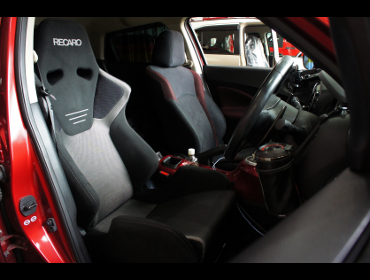 NISSAN�@�W���[�N�@NF-15�i2012�N�j�@�Ɂ@RECARO�i���J���j�@SR-6�@GK100S�@BK/SIL�@����
