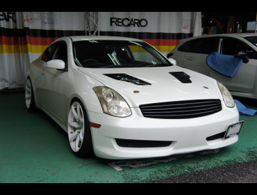 NISSAN�@�X�J�C���C���@CPV35�i2006�N�j�@�Ɂ@RECARO�i���J���j�@SR-7�@Lassic�@BK�@�~���E�@����