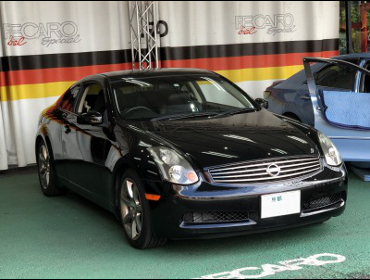 NISSAN�@�X�J�C���C���@CPV35�i2003�N�j�@�Ɂ@RECARO�i���J���j�@SR-7�@GK100�@BK/BK�@����