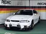 NISSAN�@�X�J�C���C���@GT-R�@BCNR33�i1997�N3���j�@�Ɂ@RECARO�i���J���j�@SR-6�@GK100S�@BK/RED�@�~���E�@����