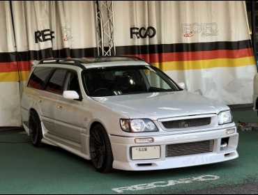 NISSAN�@�X�e�[�W�A�@E-WGN34�i1997�N�j�@�Ɂ@RECARO�i���J���j�@SR-7F�@GU100H�@BK�@A/R�^�C�v�@�~���E�@����