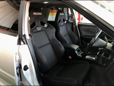 NISSAN�@�X�e�[�W�A�@E-WGNC34�i1997�N�j�@�Ɂ@RECARO�i���J���j�@SR-7F�@GU100H�@BK�@A/R�^�C�v�@�~���E�@����