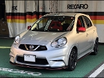 NISSAN�@�}�[�`�@NISMO�@K13�i2016�N�j�@�Ɂ@RECARO�i���J���j�@SR-7�@KK100�@RED�@A/R�@�~���E�@����