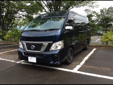 NISSAN�@NV350�L�����o���@�Ɂ@RECARO�i���J���j�@SR-7F�@GK100�@BK/�u���[�@�A�[�����X�g�t���@�~���E�@����
