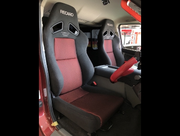 NISSAN�@�L�����o���@E26�@�Ɂ@RECARO�i���J���j�@SR-7F�@GK100�@BK/RED�@�V�[�g�q�[�^�[�t���@�~���E�@����