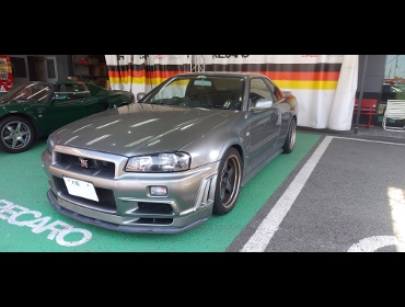 NISSAN�@�X�J�C���C���@R34�i2002�N�j�@�Ɂ@RECARO�i���J���j�@RS-_G�@GK�@BK/SIL�@����