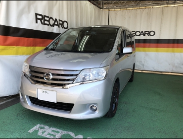 NISSAN�@�Z���i�@C26�@�Ɂ@RECARO�i���J���j�@SR-7F GU100H �u���E���@�A�[�����X�g�t���@�~2�@����