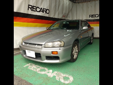 NISSAN�@�X�J�C���C���@R34�i1999�N�j�@�Ɂ@RECARO�i���J���j�@�G���S���h�@MV�@BK�@����