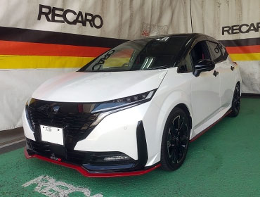 NISSAN�@�I�[���@FE13�i2022�N�j�@�Ɂ@RECARO�i���J���j�@�X�|�[�c�X�^�[GK100H�@BK�@����