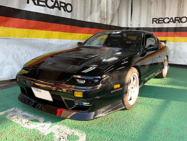 NISSAN�@180SX�@S13�@�Ɂ@RECARO�i���J���j�@TS-G�@GK�@BK/Blue�@����
