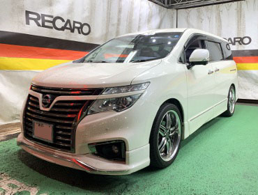NISSAN�@�G���O�����h�@E52�@�Ɂ@RECARO�i���J���j�@SR-7�@GU100H�@�u���E���@�V�[�g�q�[�^�[�t���@����