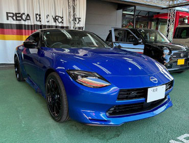 NISSAN�@�t�F�A���f�BZ�@RZ34�i2024�N�j�@�Ɂ@RECARO�i���J���j�@SR-7F�@GK100H�@BK/�u���[�@�V�[�g�q�[�^�[�t���@�~���E�@����