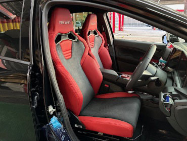 NISSAN�@�I�[���j�X���@FE13�i2024�N�j�@�Ɂ@RECARO�i���J���j�@SR-C UT100H�@RED���U�[�@�V�[�g�q�[�^�[�t���@�~���E�@����